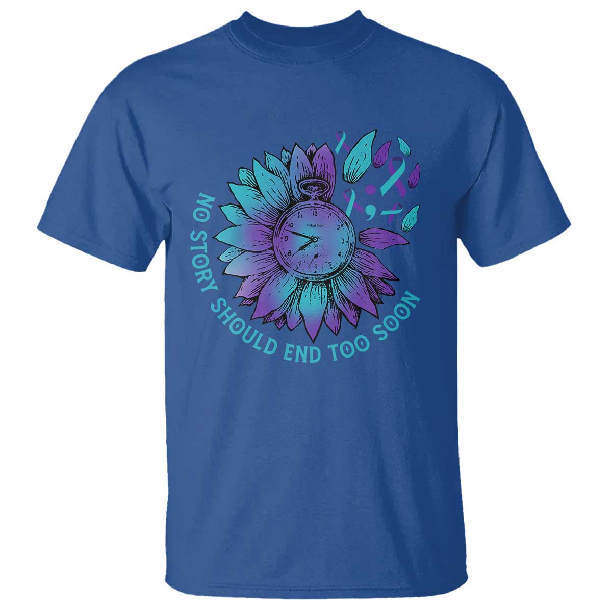 no-story-should-end-too-soon-sunflower-suicide-prevention-t-shirt
