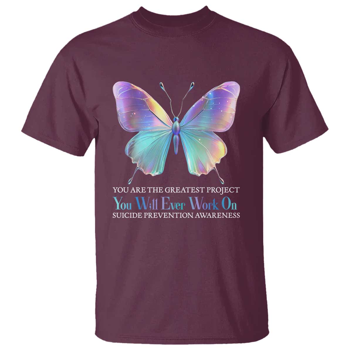 suicide-prevention-t-shirt-you-are-the-greatest-project-you-will-ever-work-on-butterfly