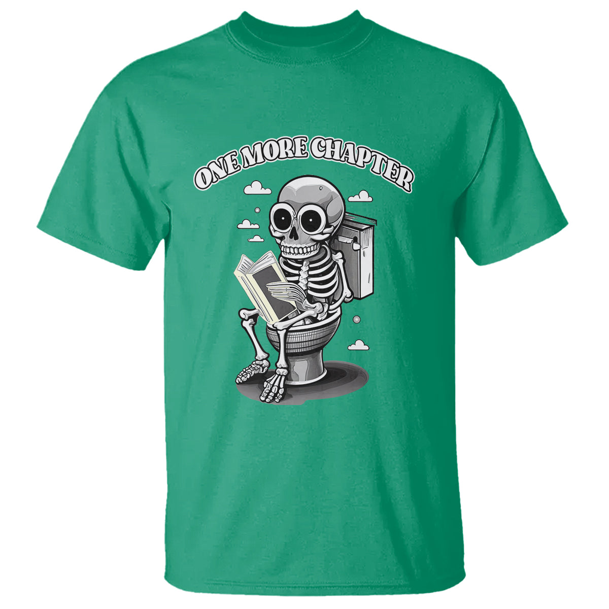 book-lover-t-shirt-one-more-chapter-bookaholic-skeleton