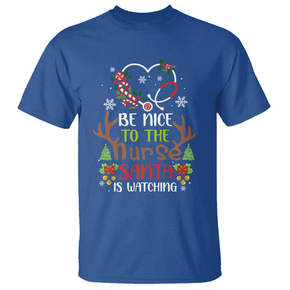 be-nice-to-the-nurse-santa-is-watching-funny-christmas-t-shirt