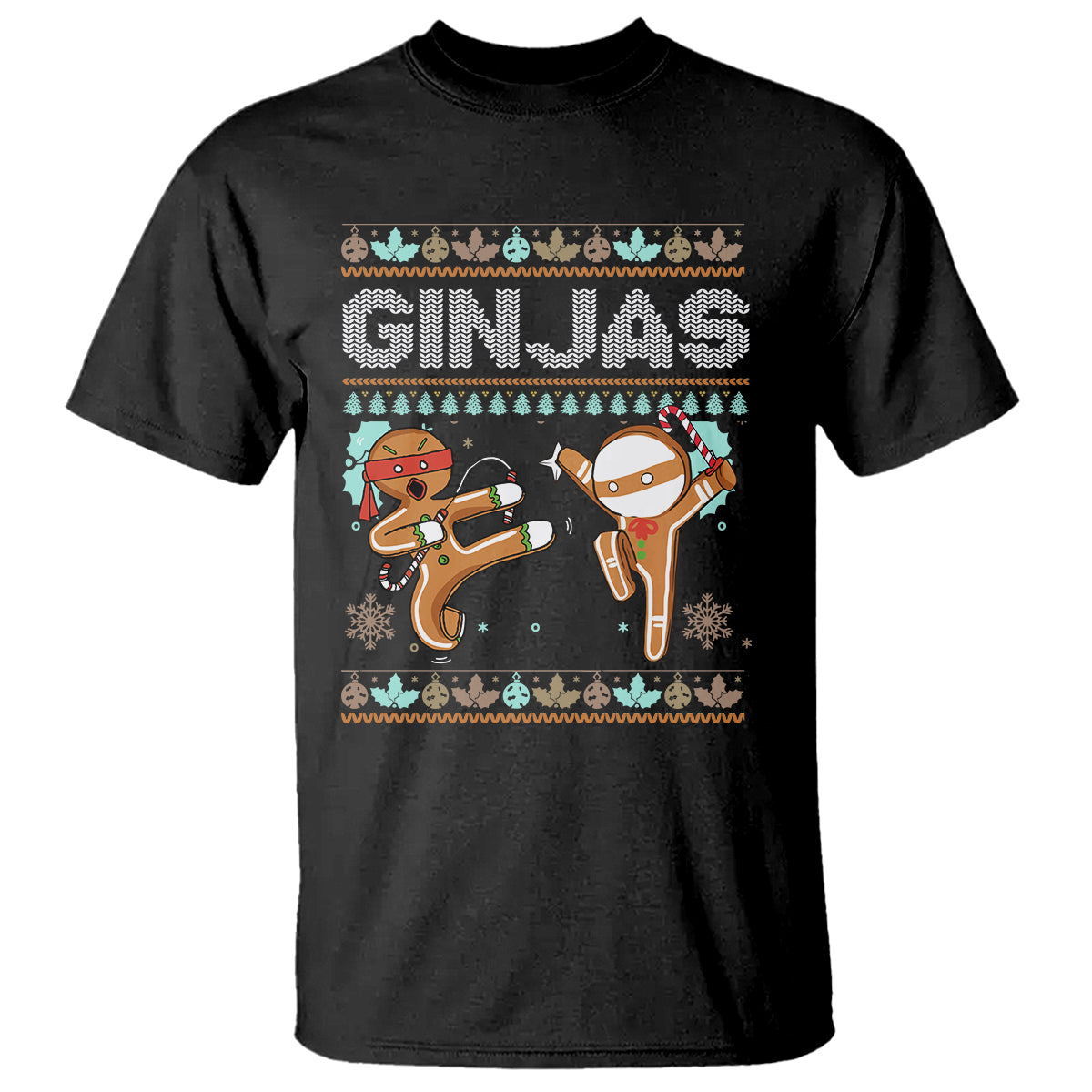 ginjas-gingerbread-ninjas-funny-christmas-t-shirt