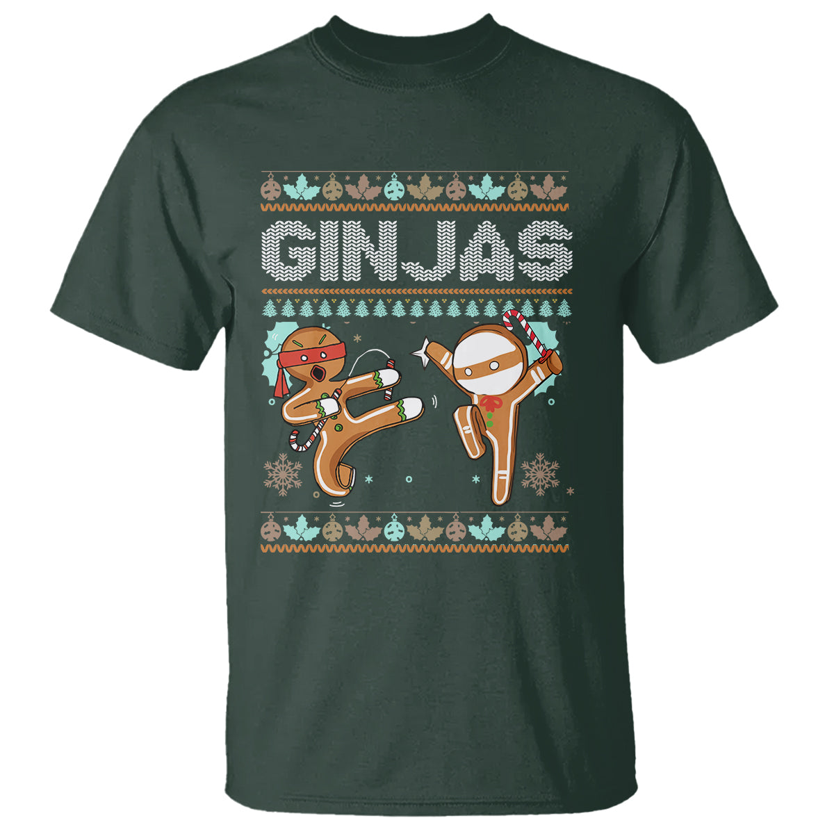 ginjas-gingerbread-ninjas-funny-christmas-t-shirt