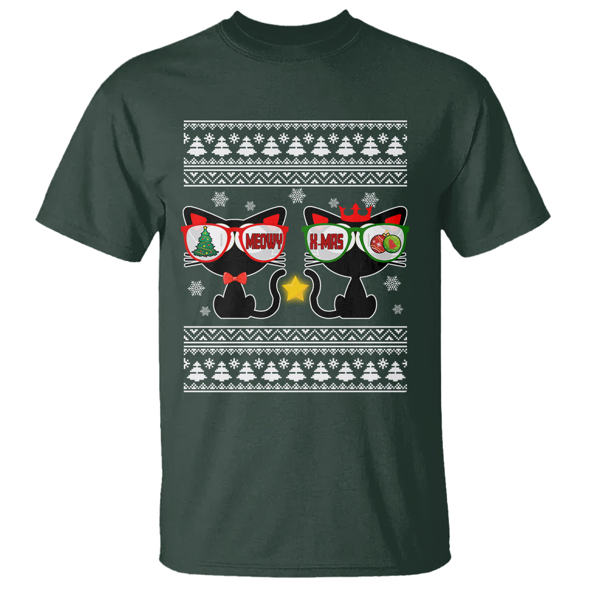 meowy-xmas-funny-cat-couple-with-sunglass-t-shirt