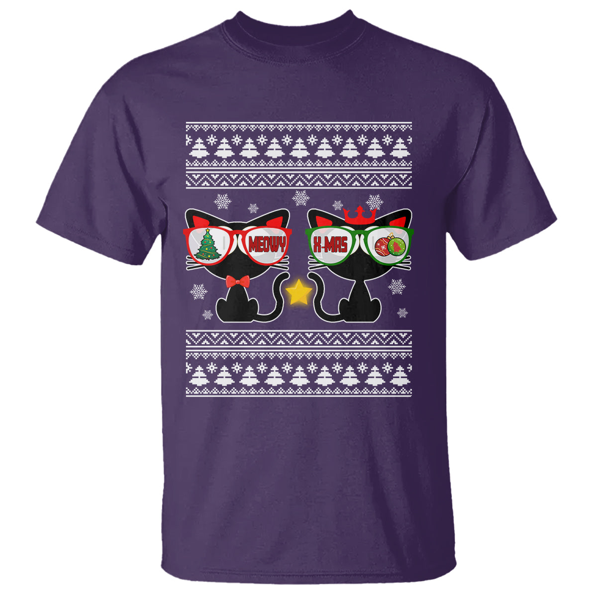 meowy-xmas-funny-cat-couple-with-sunglass-t-shirt