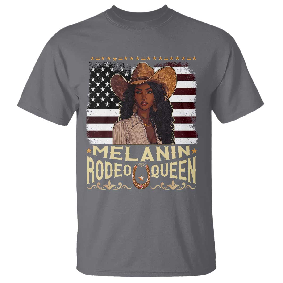 black-cowgirl-t-shirt-melanin-rodeo-queen-african-american