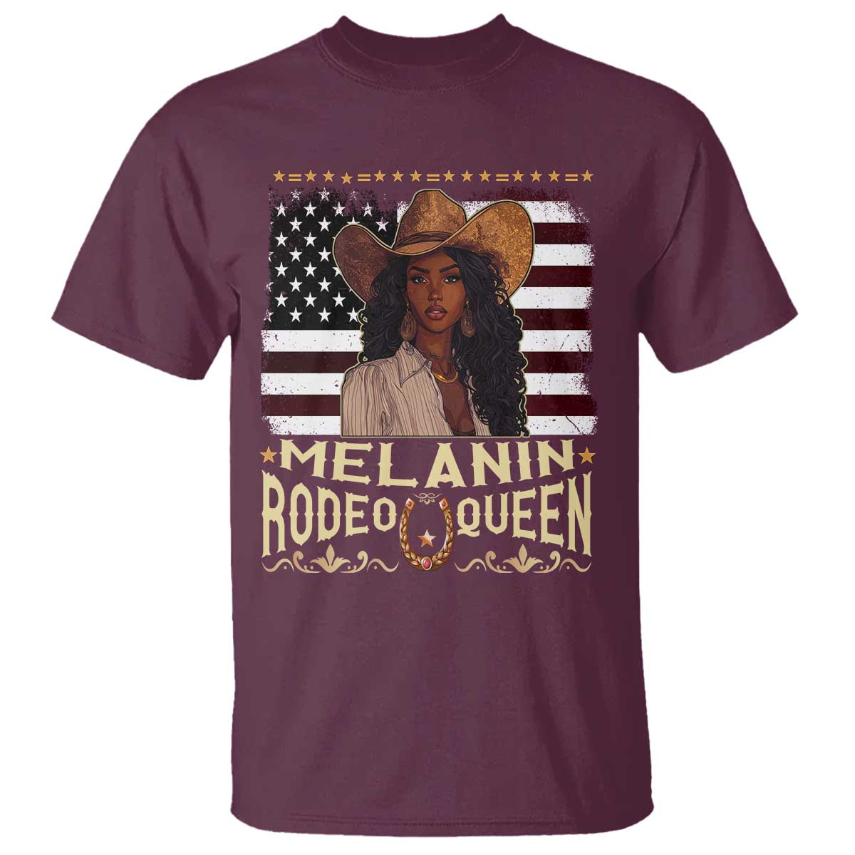 black-cowgirl-t-shirt-melanin-rodeo-queen-african-american