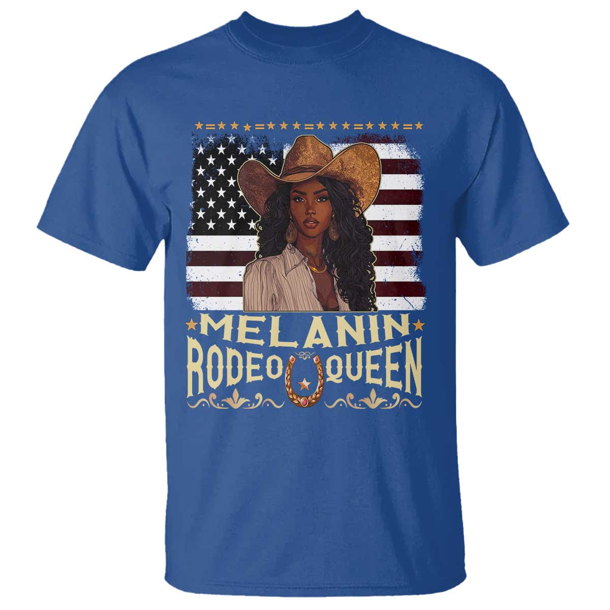 black-cowgirl-t-shirt-melanin-rodeo-queen-african-american