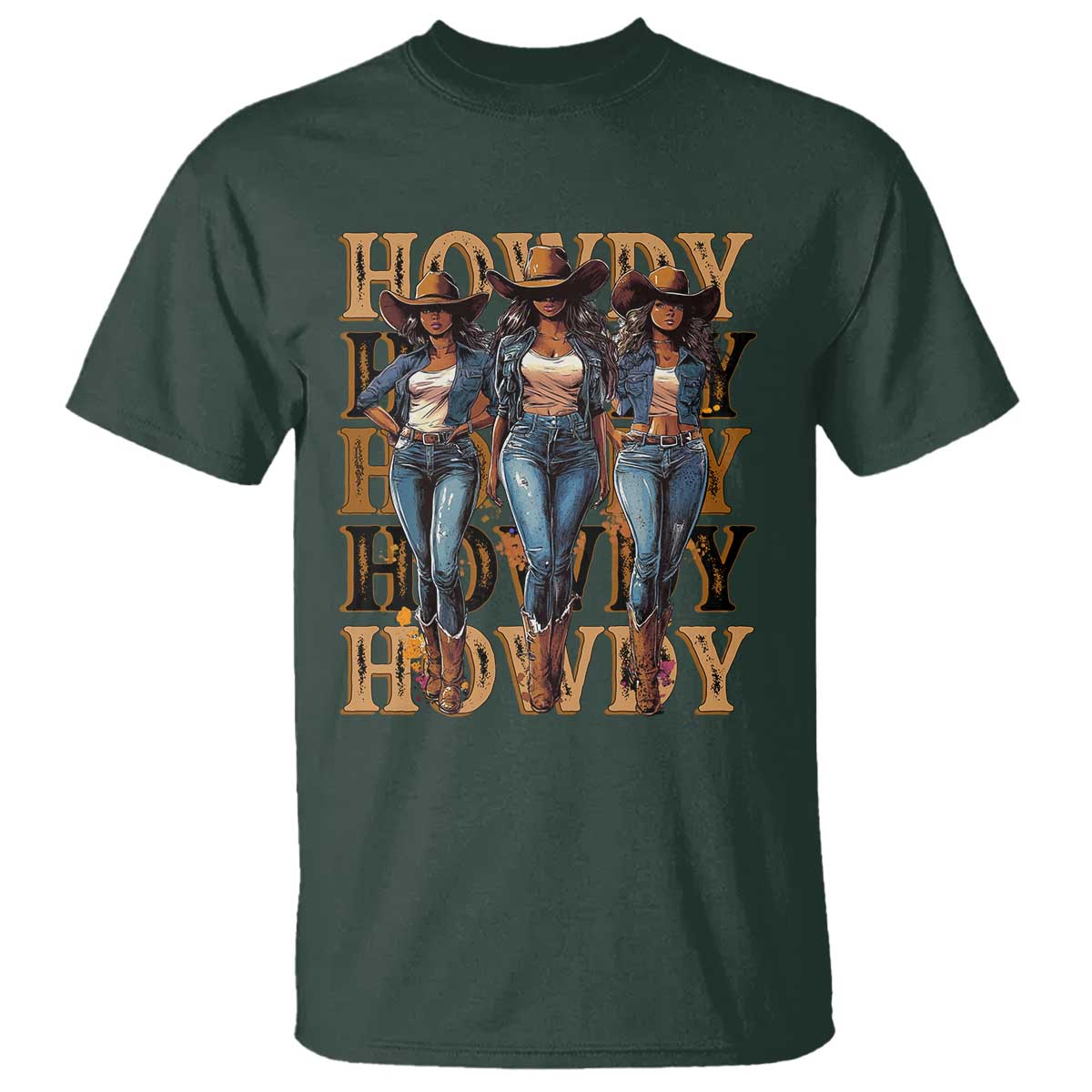 black-cowgirl-t-shirt-howdy-melanin-rodeo-queen