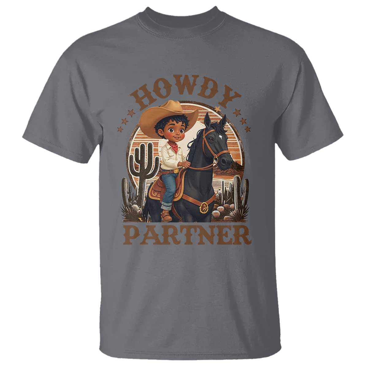 black-cowboy-t-shirt-howdy-partner-black-history-month