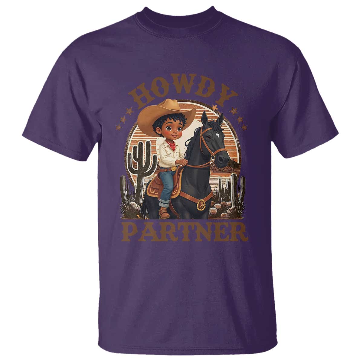 black-cowboy-t-shirt-howdy-partner-black-history-month