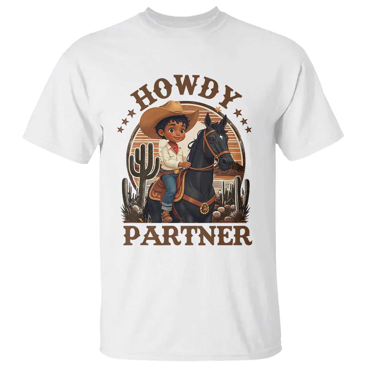 black-cowboy-t-shirt-howdy-partner-black-history-month