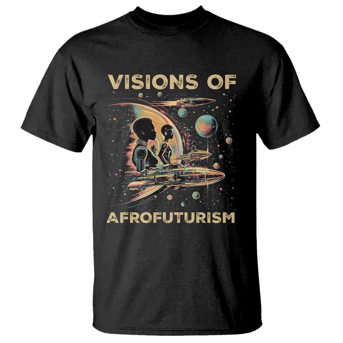 visions-of-afrofuturism-african-american-t-shirt-black-history-and-future
