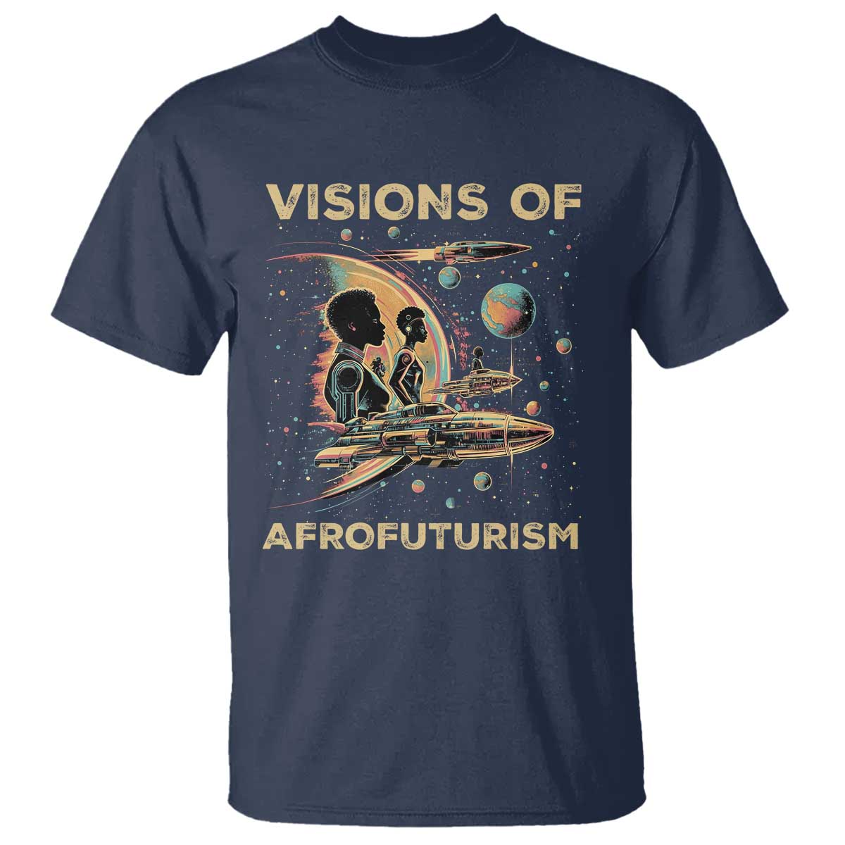 visions-of-afrofuturism-african-american-t-shirt-black-history-and-future