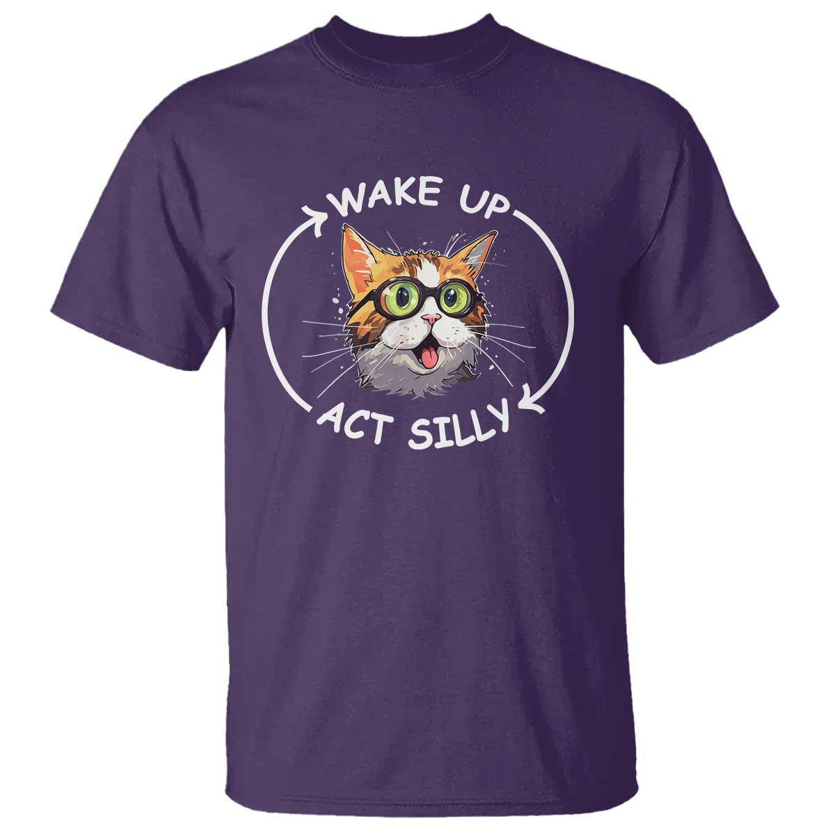 funny-cat-meme-t-shirt-wake-up-act-silly