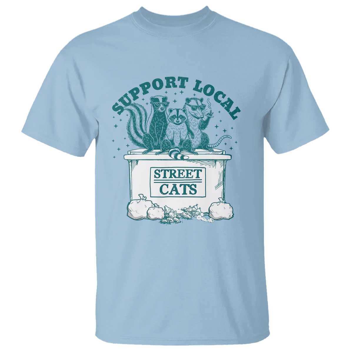 funny-support-local-street-cat-t-shirt-raccoon-opossum-skunk-garbage-crew