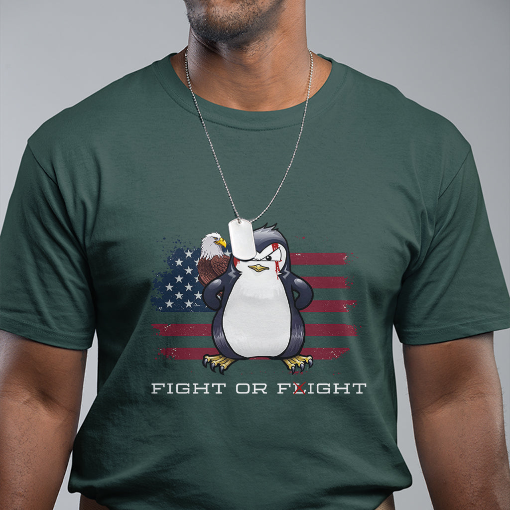 fight-or-flight-meme-cool-penguin-pun-patriotic-us-flag-t-shirt