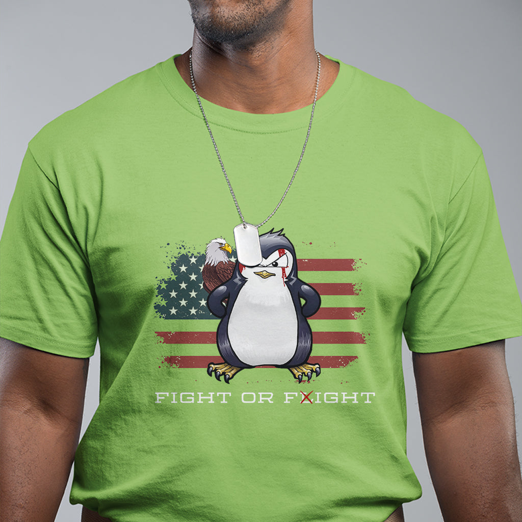 fight-or-flight-meme-cool-penguin-pun-patriotic-us-flag-t-shirt