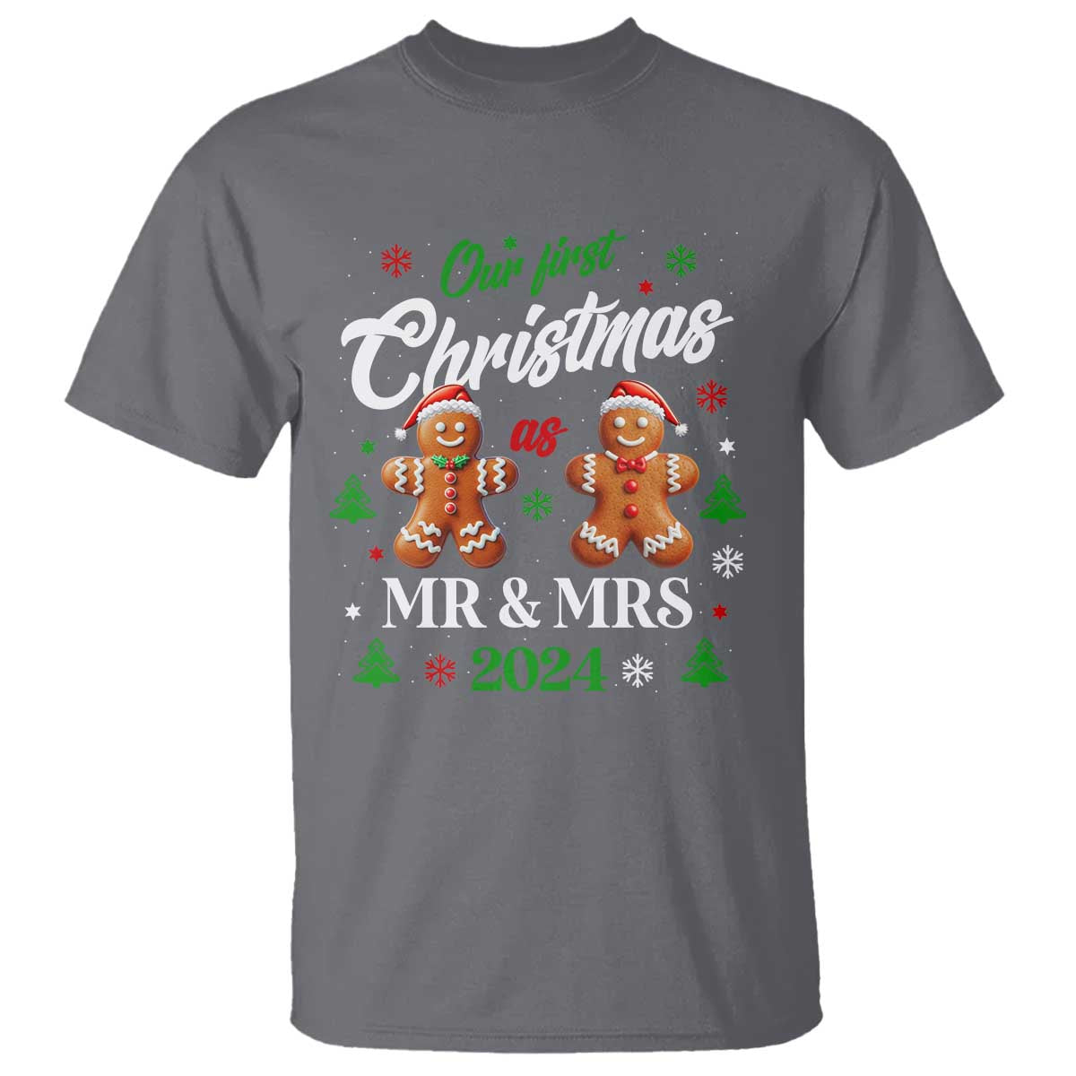 our-first-christmas-as-mr-mrs-2024-t-shirt-cute-gingerbread-couple
