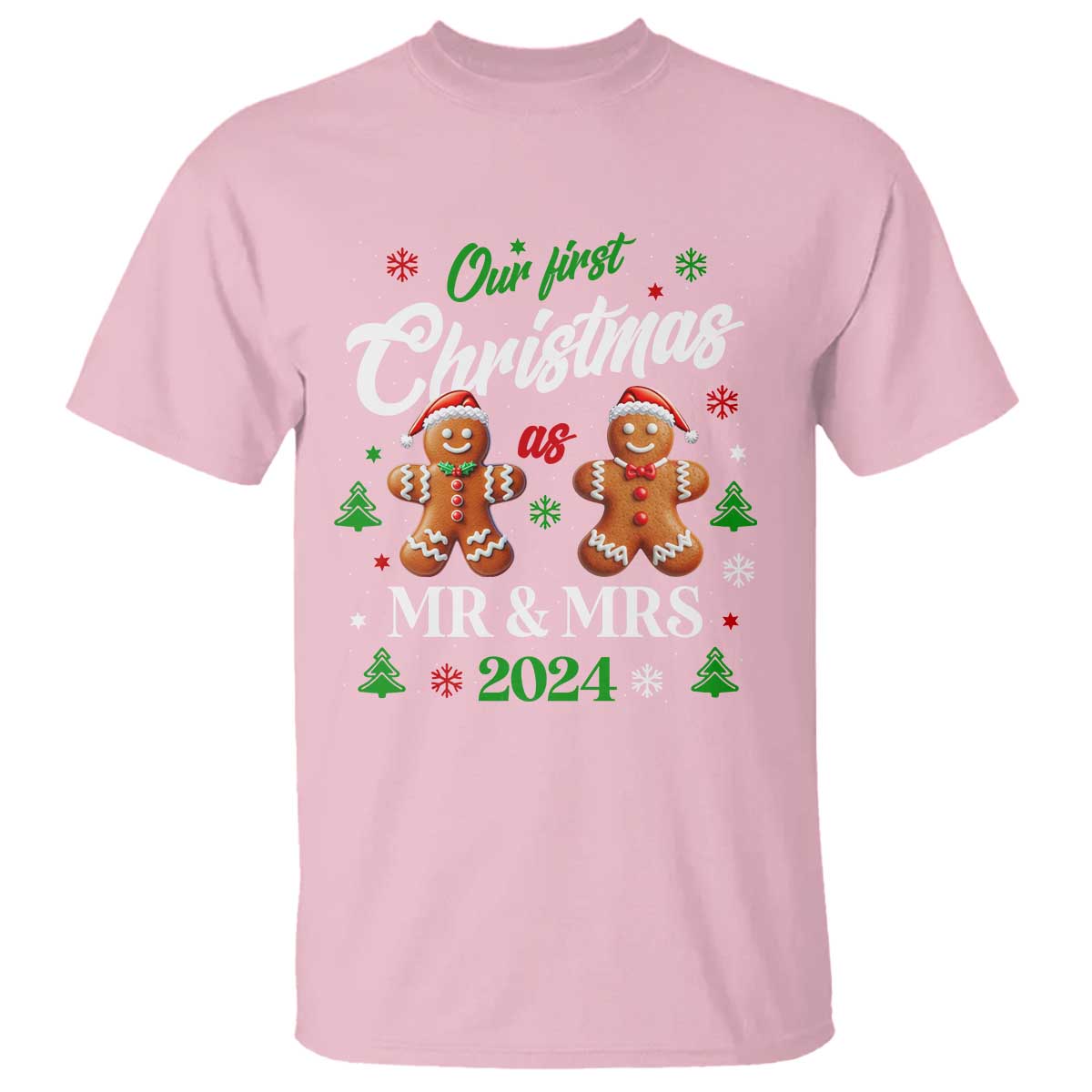 our-first-christmas-as-mr-mrs-2024-t-shirt-cute-gingerbread-couple