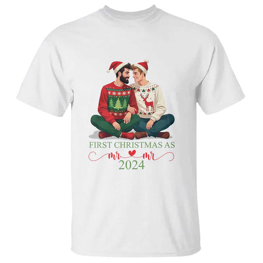 our-first-christmas-as-mr-mr-2024-t-shirt-lgbt-gay-couple-xmas