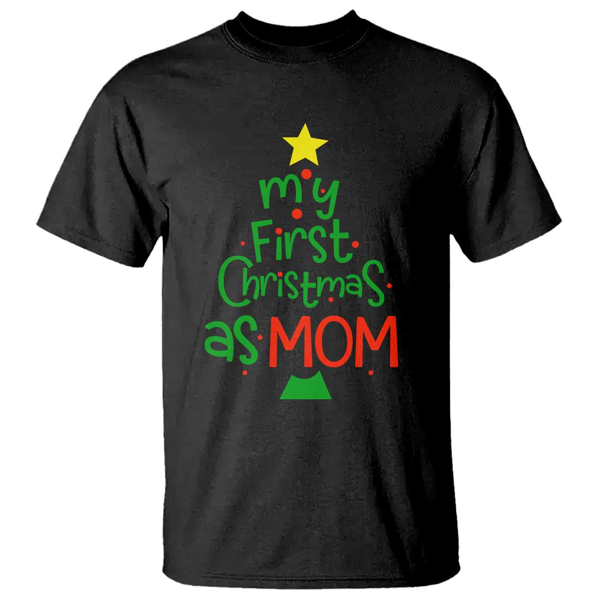 my-first-christmas-as-mom-family-matching-t-shirt