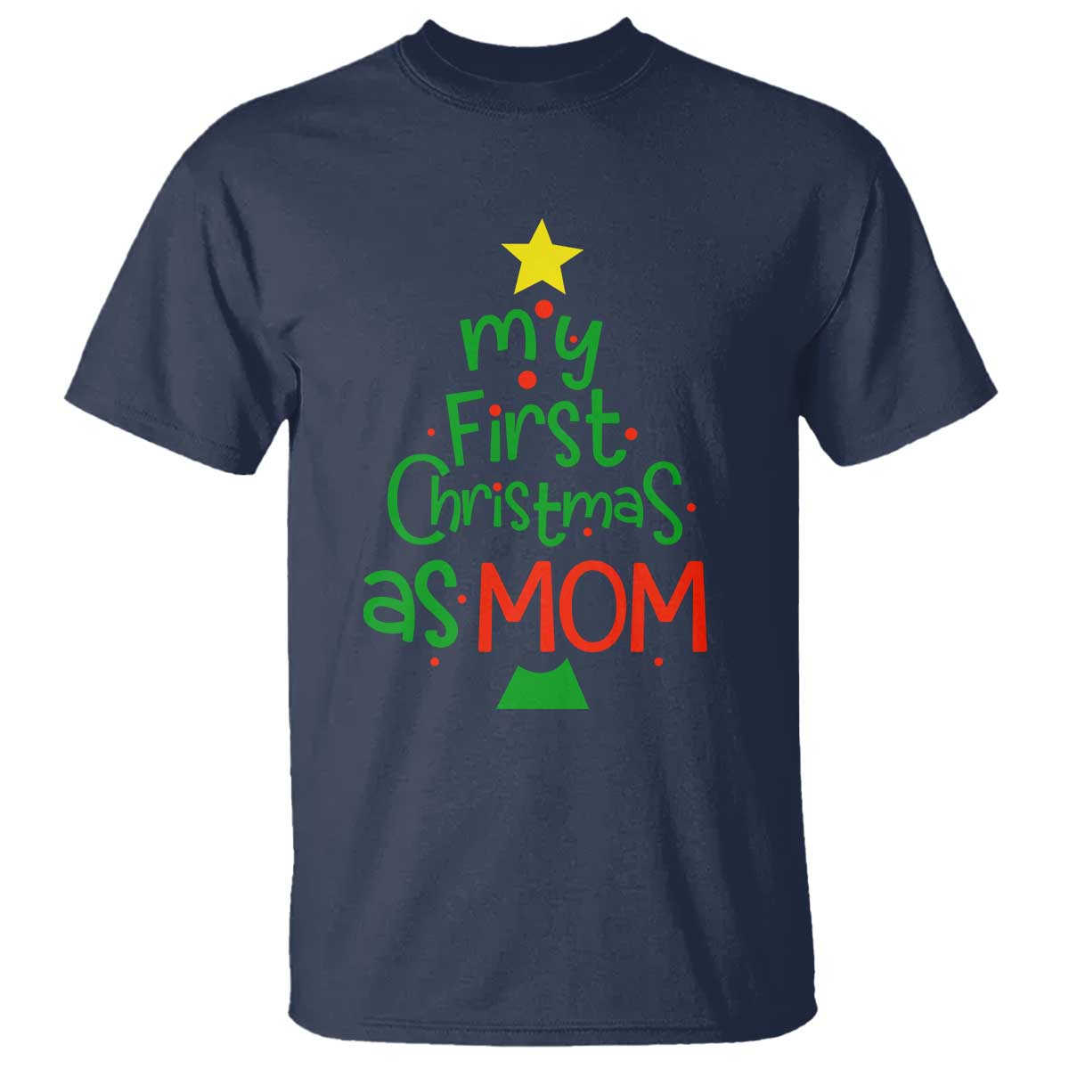 my-first-christmas-as-mom-family-matching-t-shirt
