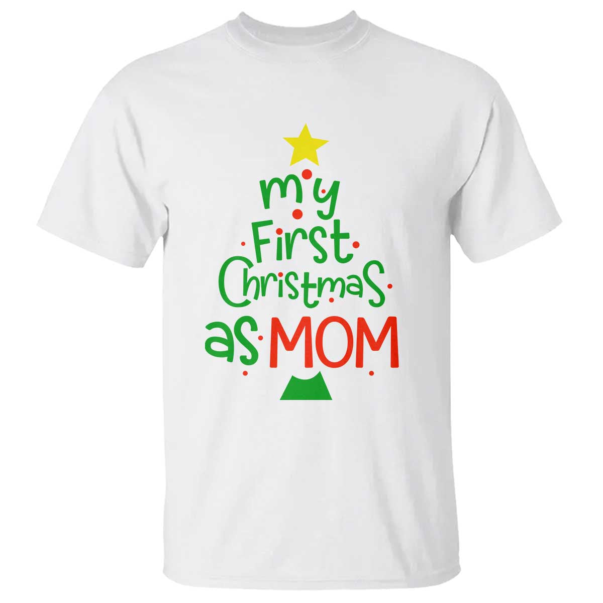 my-first-christmas-as-mom-family-matching-t-shirt