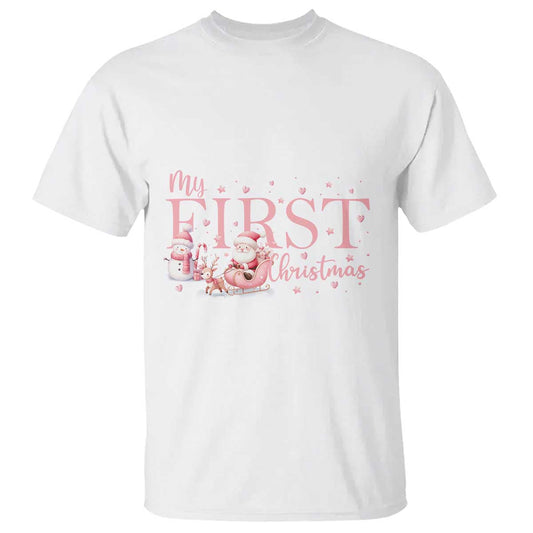 cute-first-christmas-t-shirt-pink-santa-snowman