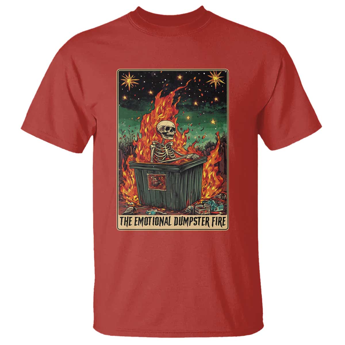 emotional-dumpster-fire-skeleton-tarot-card-t-shirt