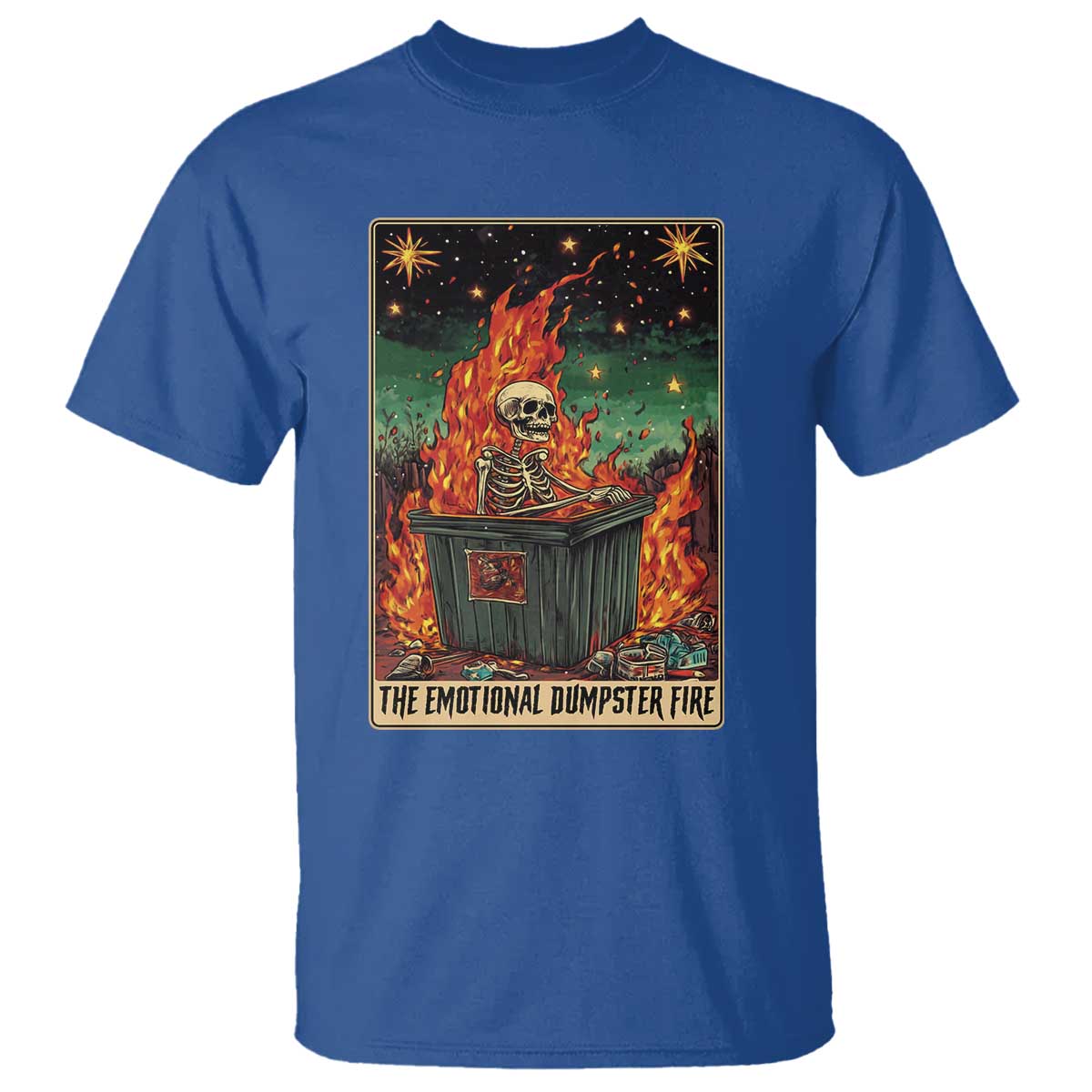 emotional-dumpster-fire-skeleton-tarot-card-t-shirt