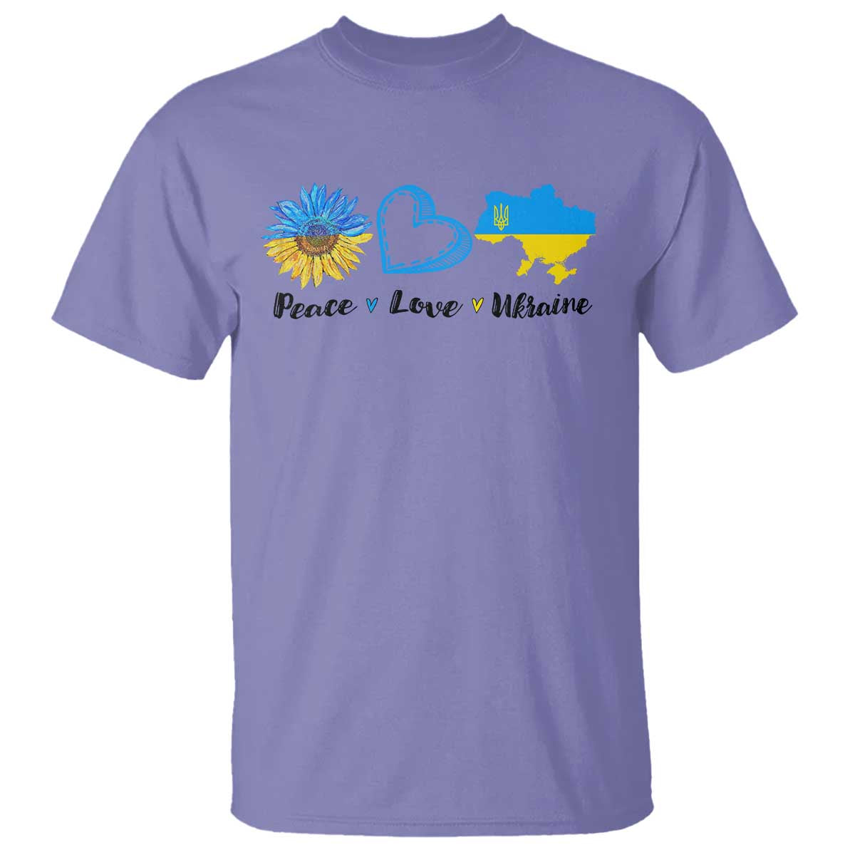peace-love-ukraine-sunflower-flag-t-shirt