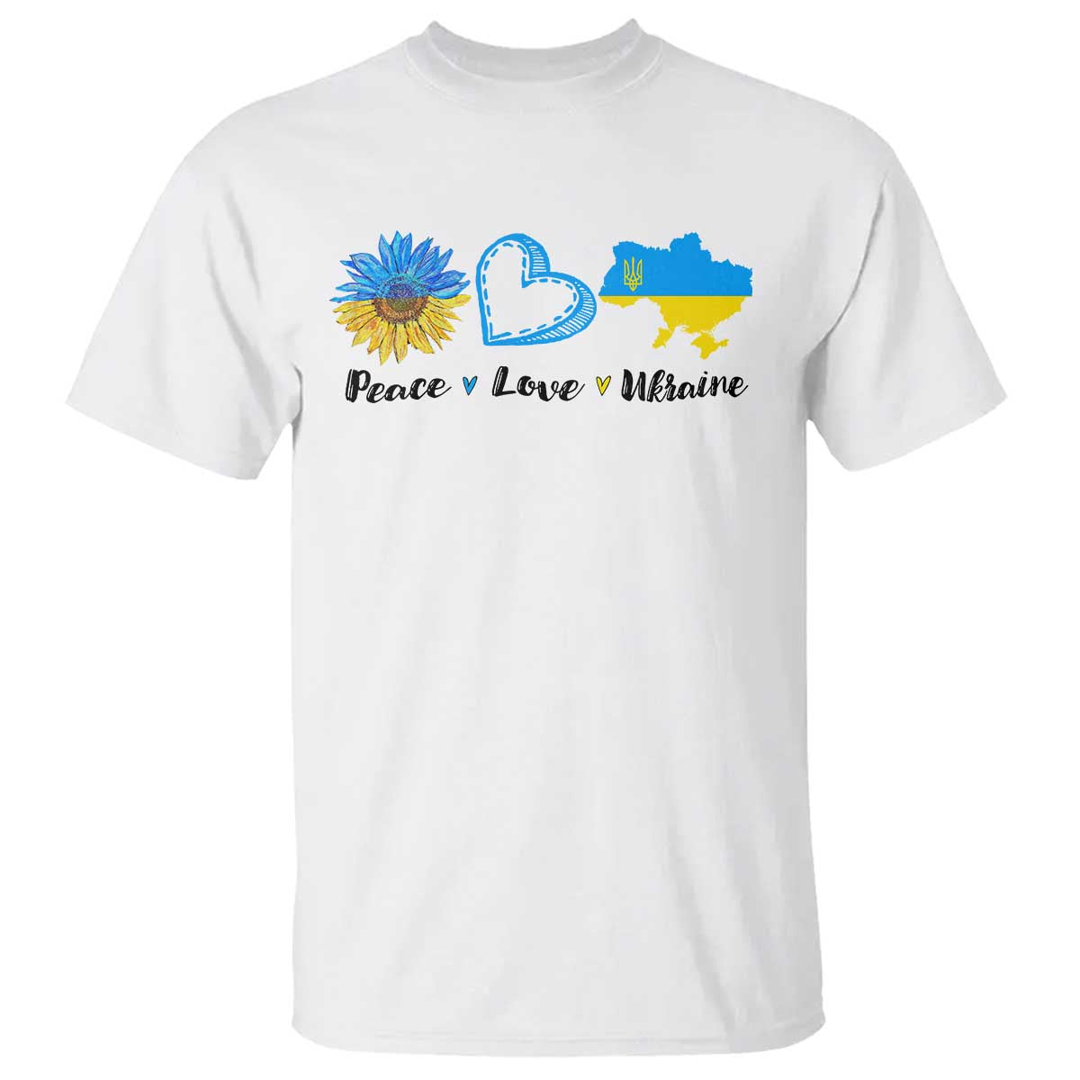 peace-love-ukraine-sunflower-flag-t-shirt