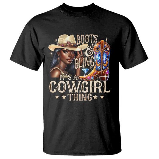 cowgirl-t-shirt-boots-bling-its-a-cowgirl-thing-melanin-rodeo
