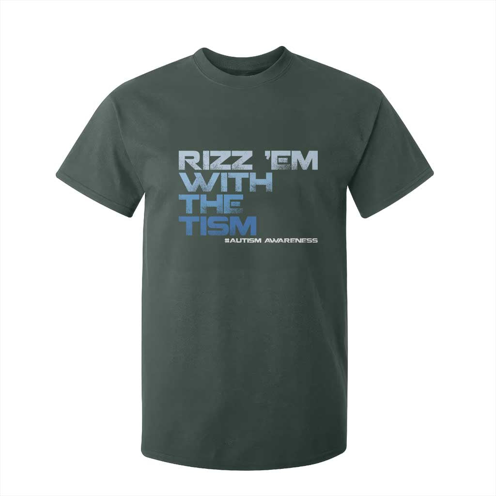 Funny Rizz Em With The Tism T Shirt For Kid Meme Autistic Autism Support