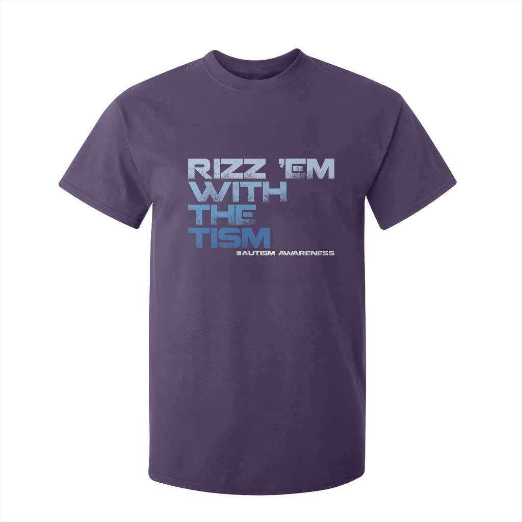 Funny Rizz Em With The Tism T Shirt For Kid Meme Autistic Autism Support