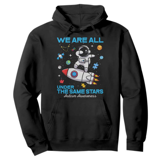Autism Acceptance Hoodie We Are All Under The Same Stars