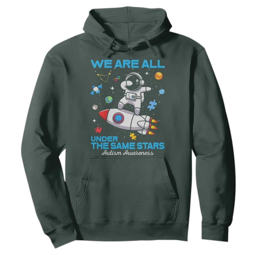 Autism Acceptance Hoodie We Are All Under The Same Stars