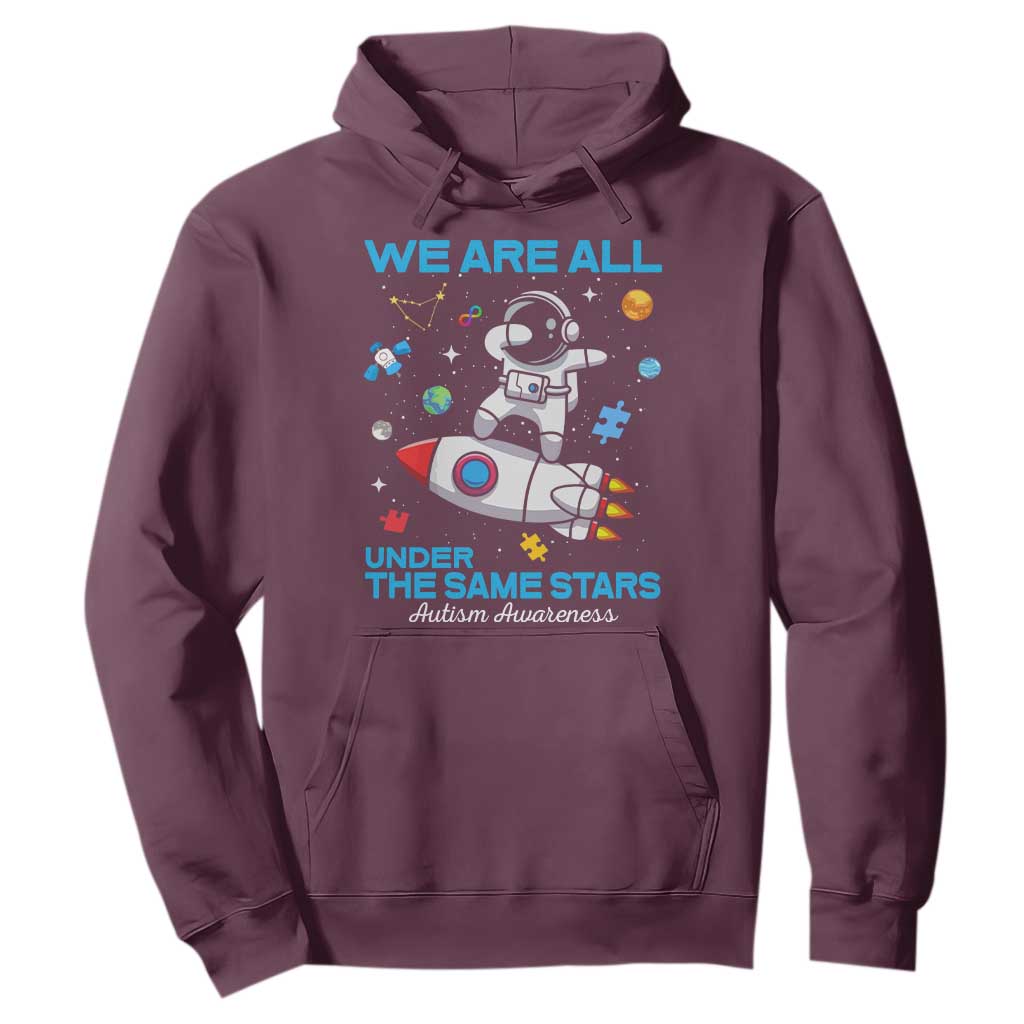 Autism Acceptance Hoodie We Are All Under The Same Stars