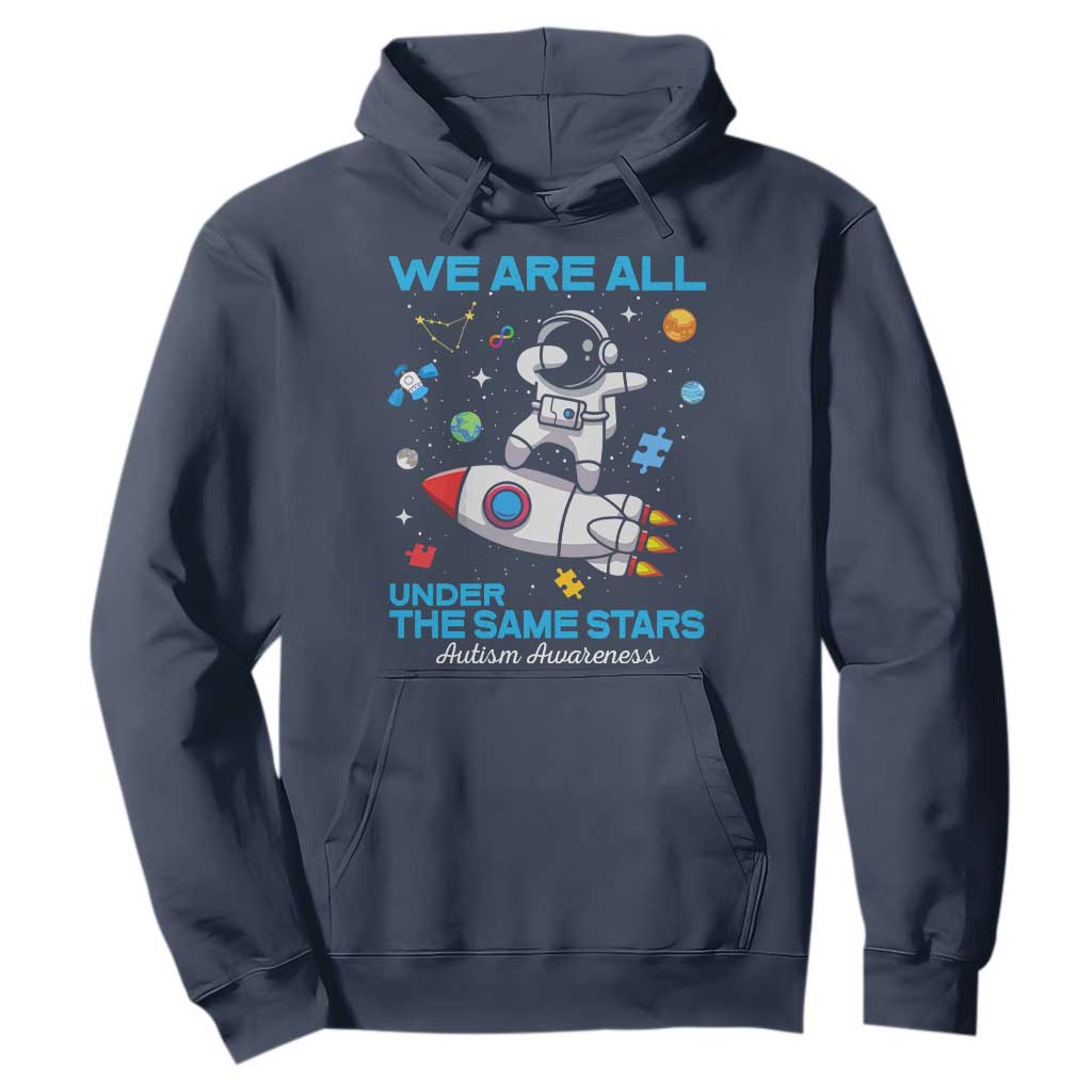 Autism Acceptance Hoodie We Are All Under The Same Stars