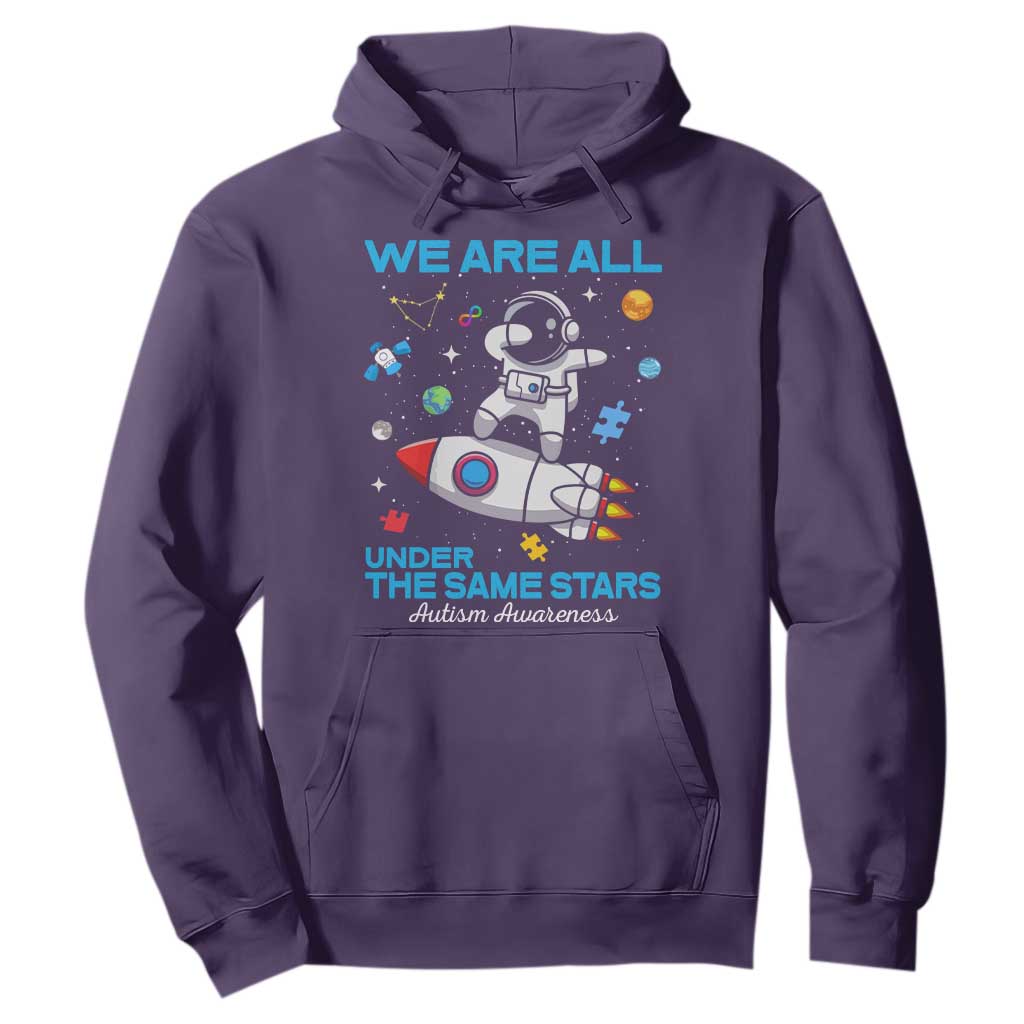 Autism Acceptance Hoodie We Are All Under The Same Stars