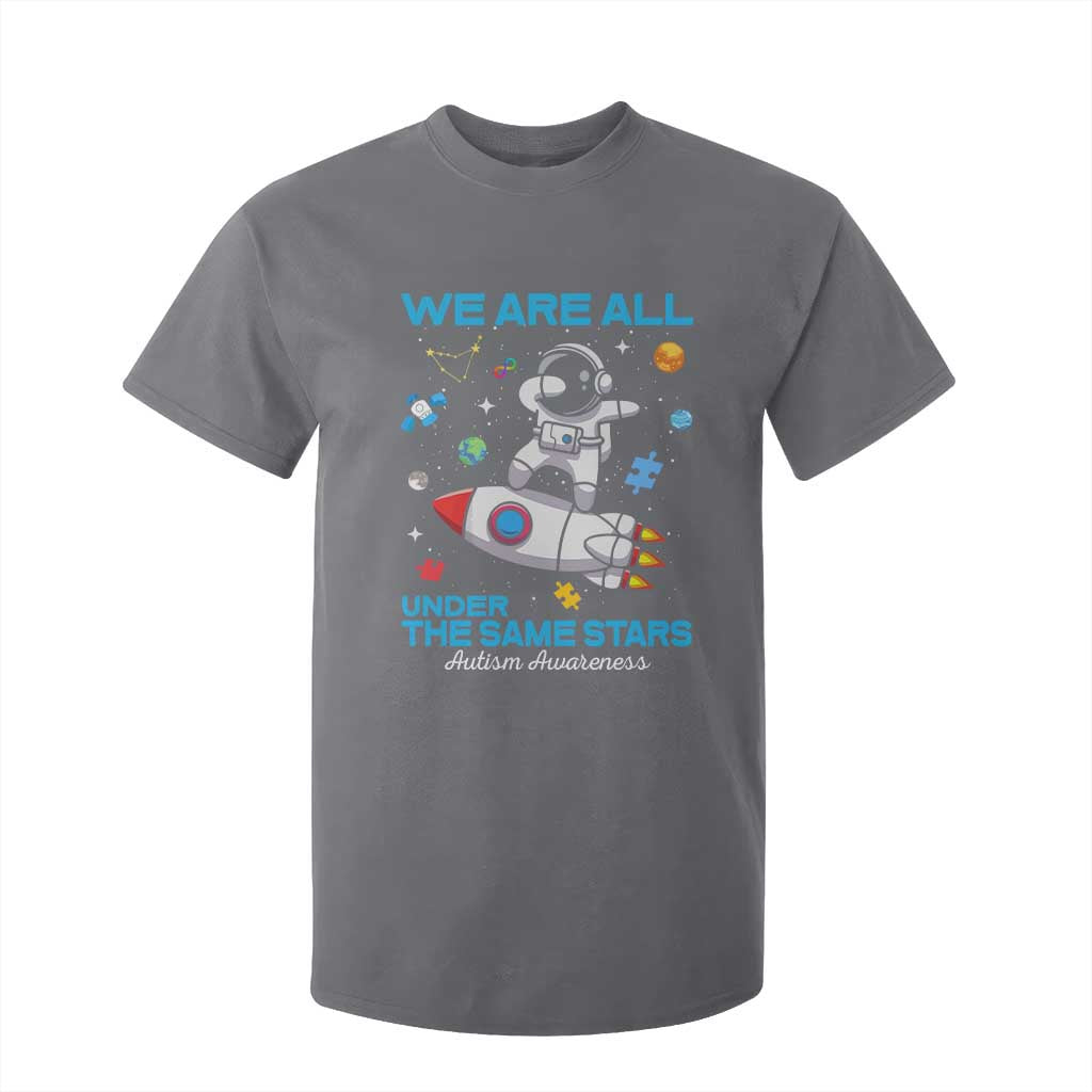 Autism Acceptance T Shirt For Kid We Are All Under The Same Stars