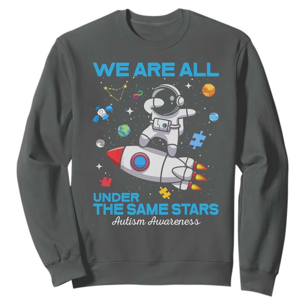 Autism Acceptance Sweatshirt We Are All Under The Same Stars