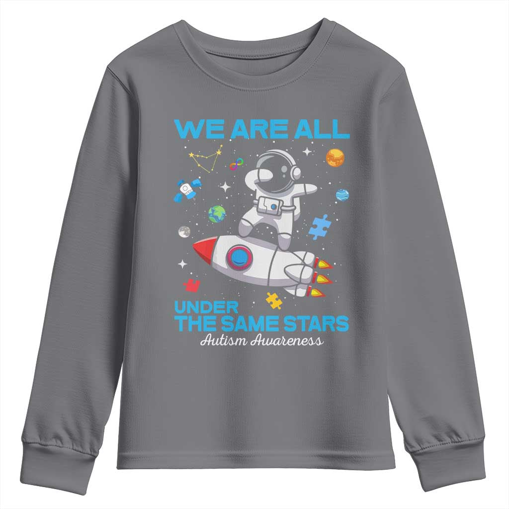 Autism Acceptance Youth Sweatshirt We Are All Under The Same Stars