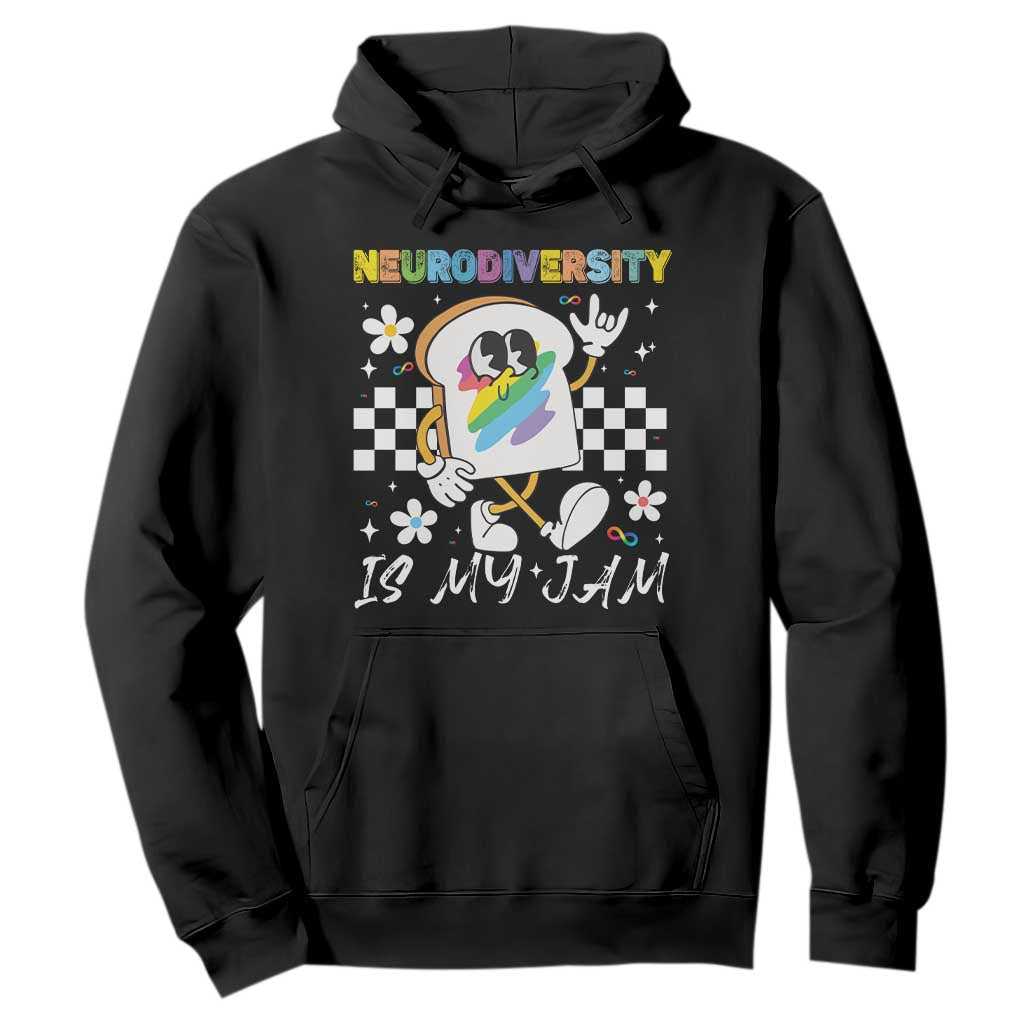 Neurodiversity Is My Jam Inclusion Autism Support Hoodie Special Education Teacher Para Gift