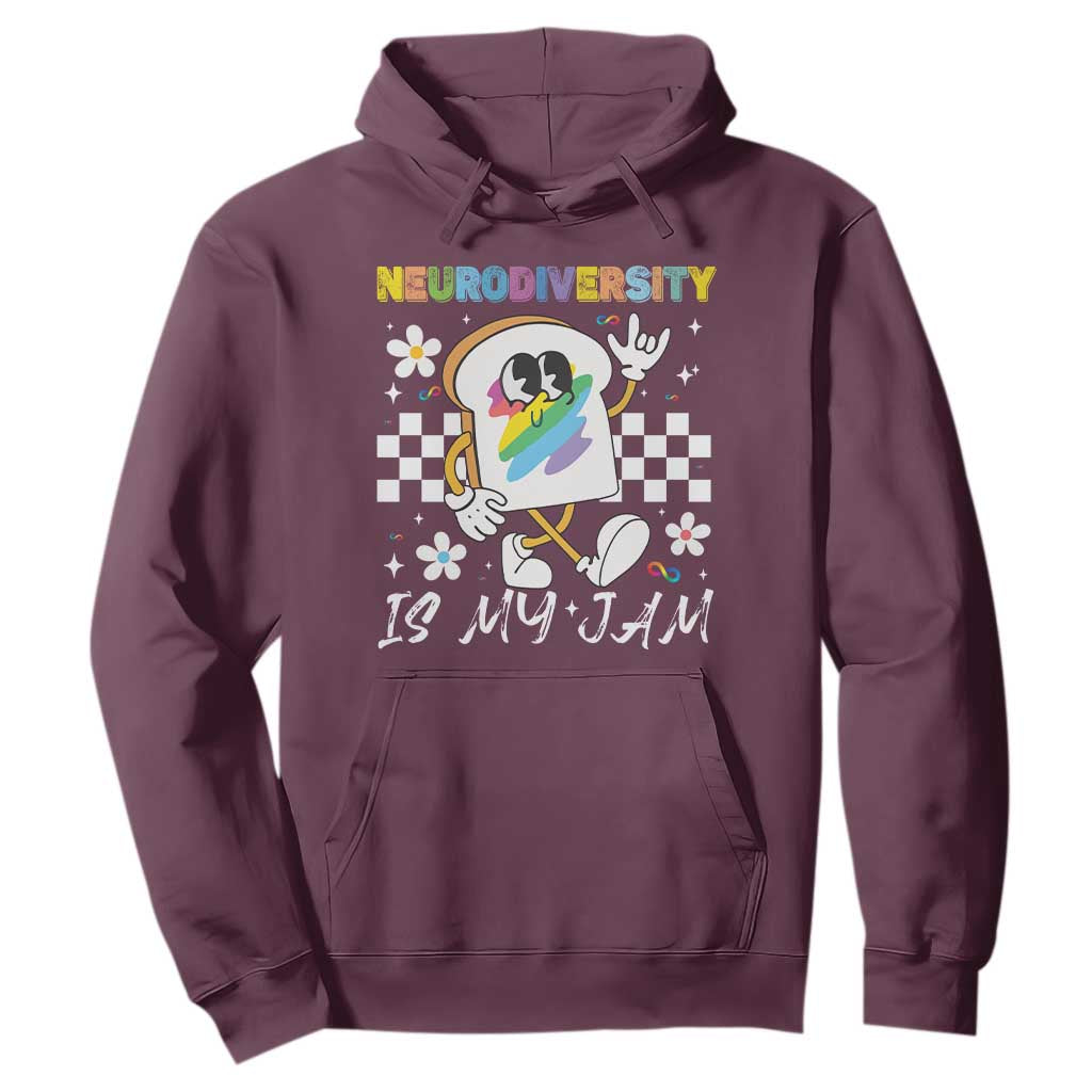 Neurodiversity Is My Jam Inclusion Autism Support Hoodie Special Education Teacher Para Gift