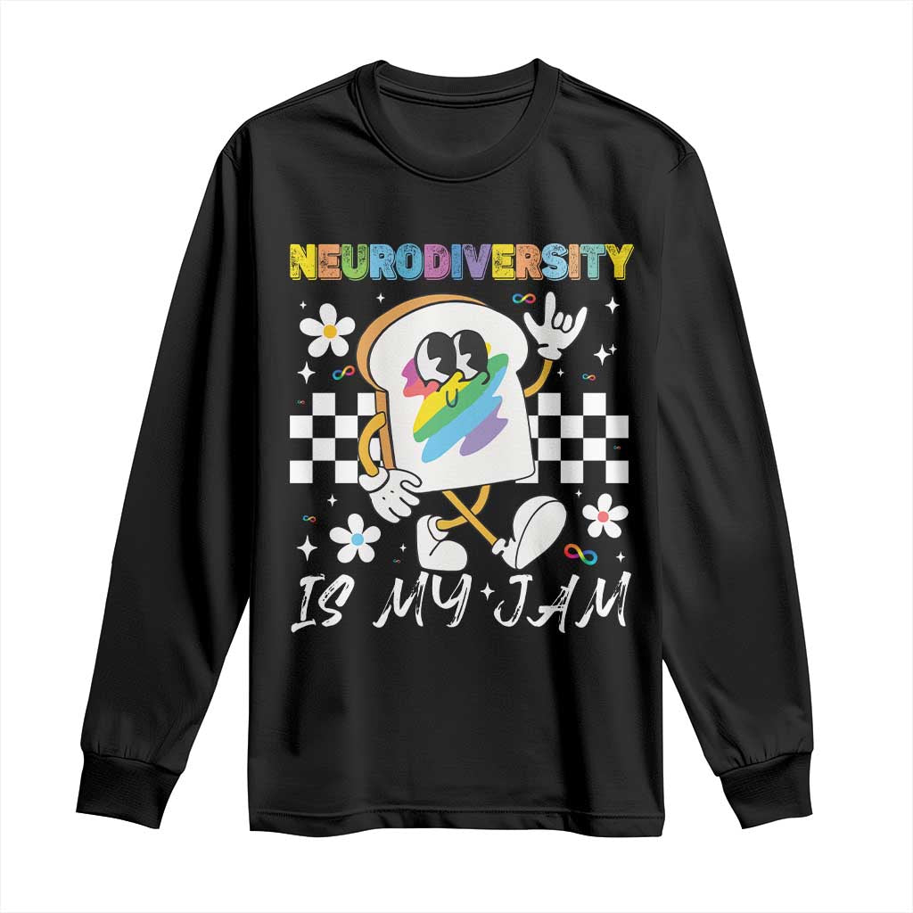 Neurodiversity Is My Jam Inclusion Autism Support Long Sleeve Shirt Special Education Teacher Para Gift