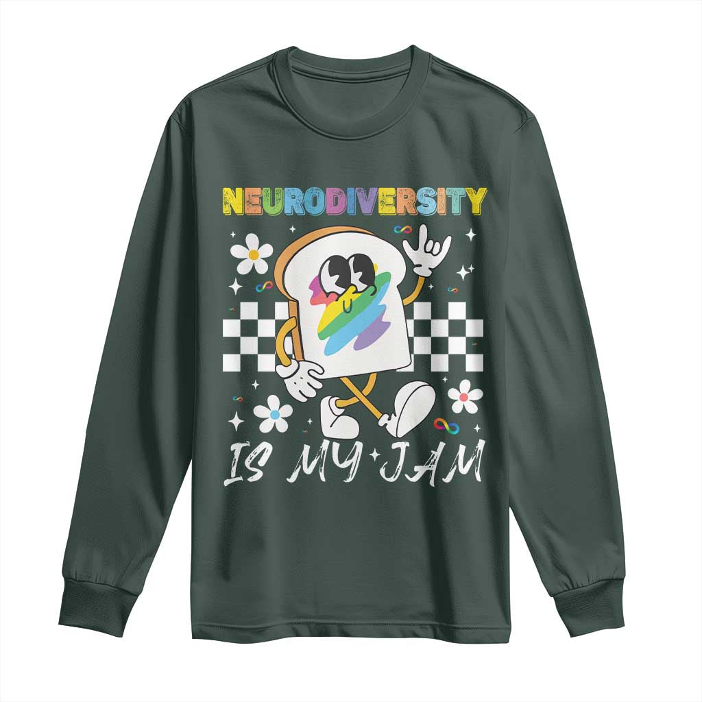 Neurodiversity Is My Jam Inclusion Autism Support Long Sleeve Shirt Special Education Teacher Para Gift