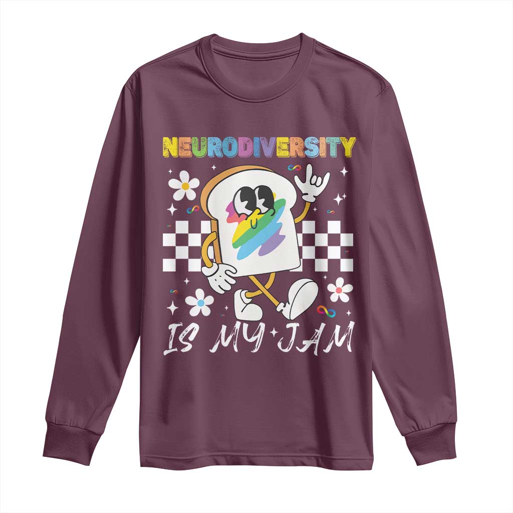 Neurodiversity Is My Jam Inclusion Autism Support Long Sleeve Shirt Special Education Teacher Para Gift
