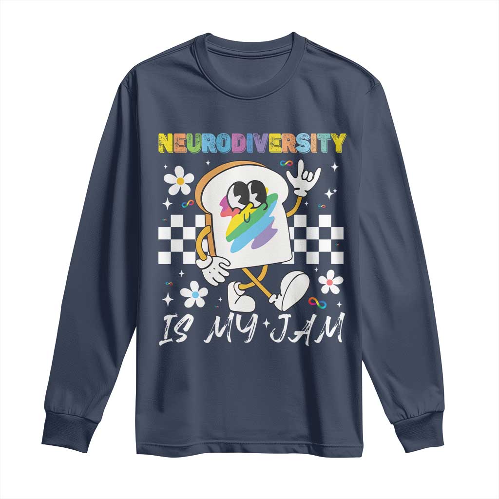 Neurodiversity Is My Jam Inclusion Autism Support Long Sleeve Shirt Special Education Teacher Para Gift