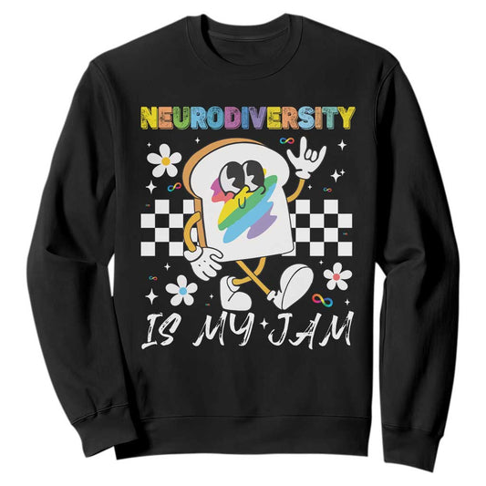 Neurodiversity Is My Jam Inclusion Autism Support Sweatshirt Special Education Teacher Para Gift